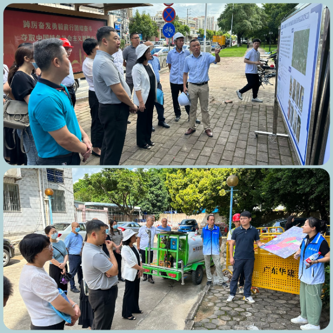 视察西区街道彩虹污水泵站改造和石岐街道一小区排水管网雨污分流改造施工现场.jpg