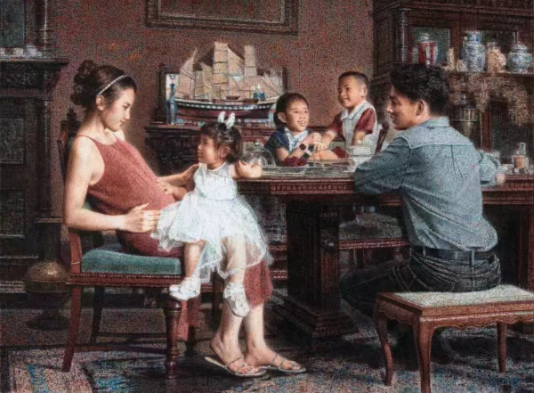 《幸福时光》，110x149cm，水彩画，罗文勇_副本.jpg
