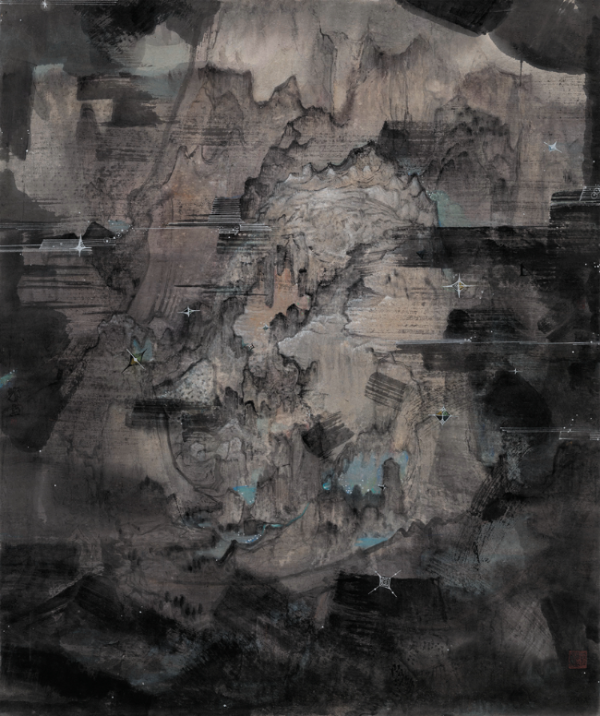 《星出东方》-陈辉荣-作品-2023年 238x199cm   纸本中国画_副本.jpg